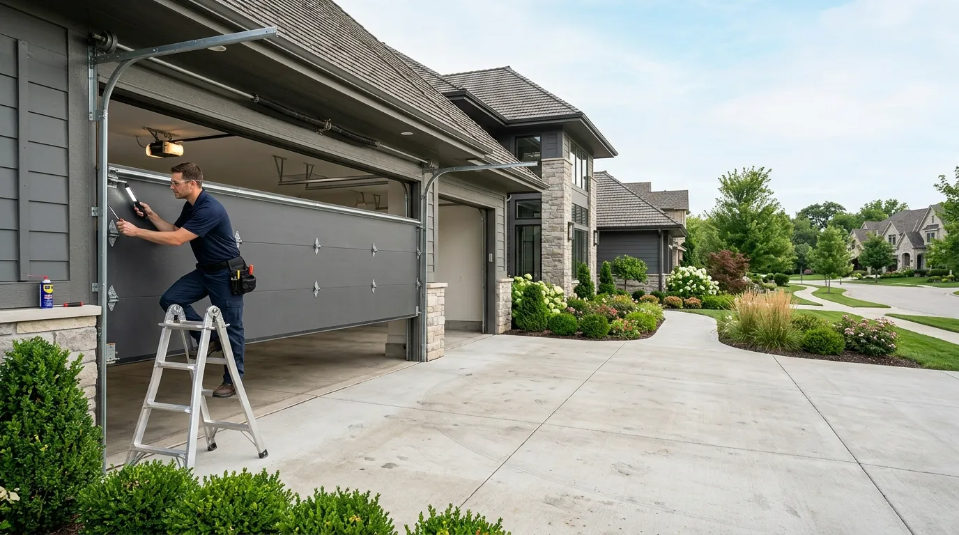 Commercial roll-up garage door