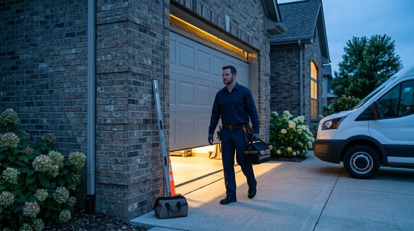 Raised panel garage door