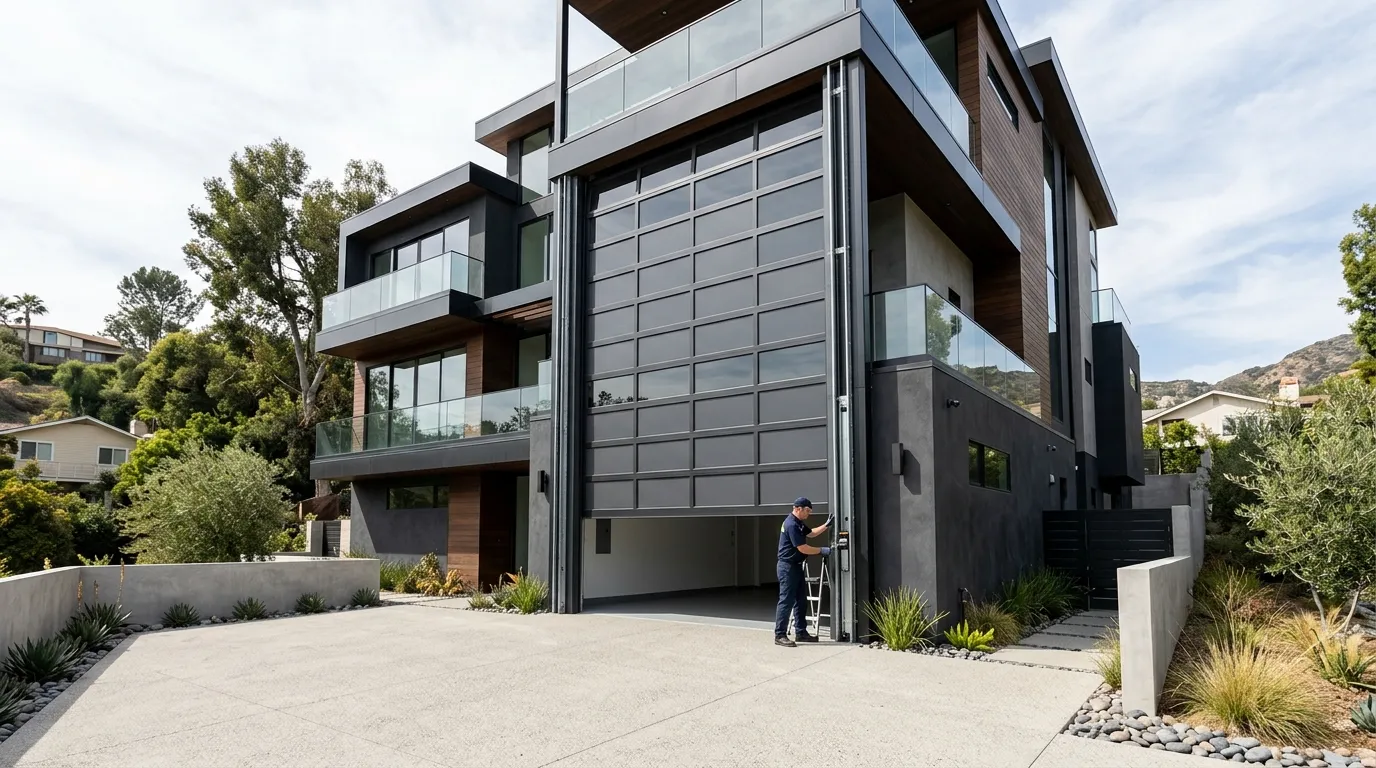 Raised panel garage door